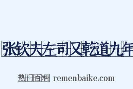 张钦夫左司又乾道九年是什么意思的图片